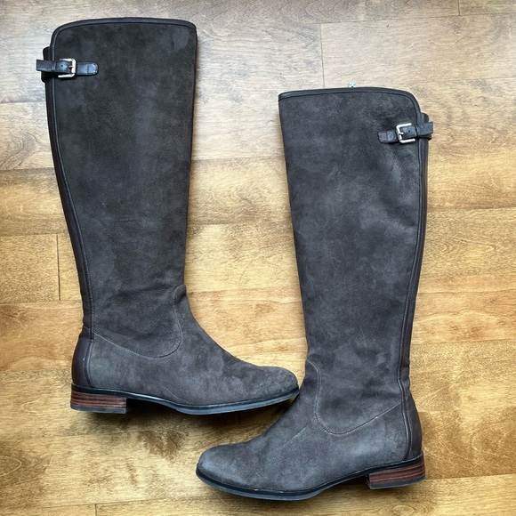 Ivanka Trump Brown Suede Boots Sz 8 - Picture 4 of 16